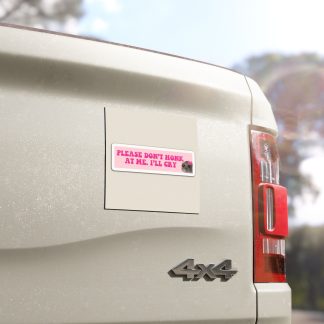 "Please Don't Honk"-Funny Car Magnet