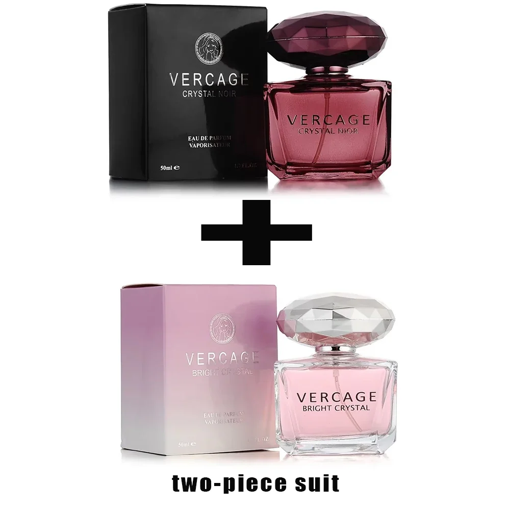 Versace Bright Crystal and Crystal Noir Eau de Parfum - For Women 50ml - Image 6