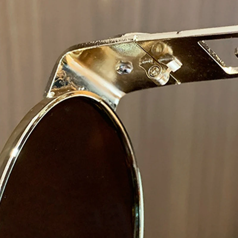 Vintage Oval Sunglasses - Metal Frame UV400 - Image 6